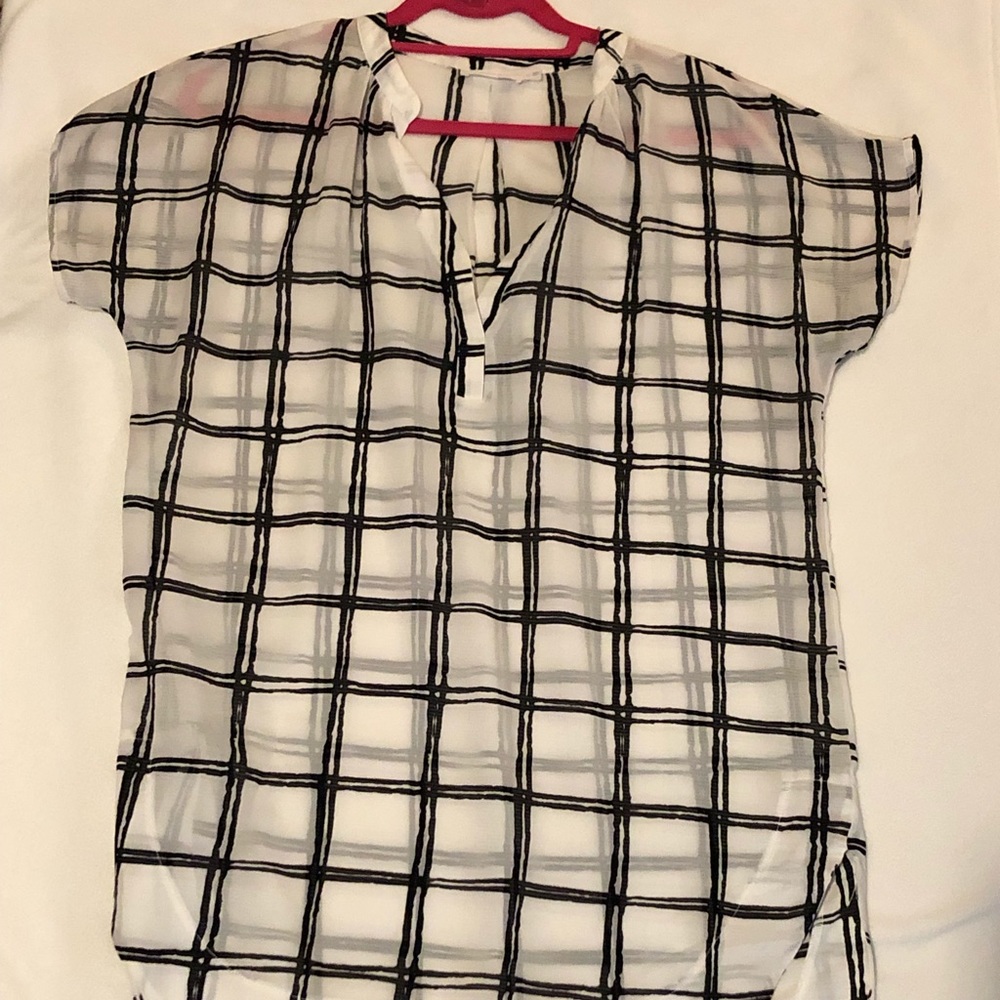 Oversized Black and White blouse